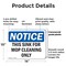 Signmission This Sink For Mop Cleaning Only, 14 in W x Rectangle, Plastic OS-2PACK-NS-P-1014-L-18662 - alternate 8